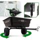 OXCART - OxCart PRO-Grade Stockman 15 cu ft. - 17 cu ft. Lift-Assist and Swivel Dump Cart w 4PLY Run-Flat Tires