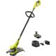 RYOBI One+ 18-Volt Lithium-Ion Electric Cordless 13-inch String Trimmer 2.0 Ah Battery and Charger Included