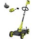 RYOBI ONE+ 18V 12 in. Cordless 3-in-1 Trim Mower with 4.0 Ah Battery and Charger