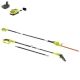 RYOBI ONE+ 18V 8 in. Cordless Oil-Free Pole Saw and Cordless Battery Pole Hedge Trimmer with 2.0 Ah Battery and Charger