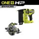 RYOBI ONE+ HP 18V 18-Gauge Brushless Cordless AirStrike Brad Nailer with ONE+ HP Brushless 7-1/4 in. Circular Saw (Tools Only)