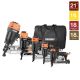 Freeman Pneumatic Framing and Finishing Nailers and Staplers Combo Kit with Canvas Bag and Fasteners (5-Piece)