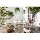 Safavieh Sophie Antique White 4-Piece Iron Patio Conversation Set