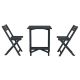 Safavieh Gallo Dark Slate Grey 3-pc Wood Outdoor Bistro Set