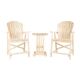 PALMETTO CRAFT Capers Solid Pine 3-pc. Balcony Bistro Set