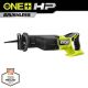 RYOBI ONE+ HP 18V Brushless Cordless Reciprocating Saw (Tool Only) w/ Multi-Purpose Reciprocating Saw Blade Set (35-Piece)