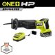 RYOBI ONE+ HP 18V Brushless Cordless Reciprocating Saw Kit w/ 4.0 Ah HIGH PERFORMANCE Battery and Charger