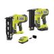 RYOBI ONE+ 18V Cordless 18-Gauge AirStrike Brad Nailer Kit with 16-Gauge AirStrike Finish Nailer, 1.5 Ah Battery, and Charger