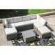 Patio Festival 8-pc Wicker Patio Sectional Seating Set with Beige Cushions