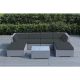 Ohana Depot Ohana Gray 7-Piece Wicker Patio Seating Set with Sunbrella Coal Cushions