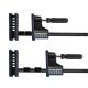 POWERTEC 40 in Woodworking Parallel Clamps Jaw Bar Clamp Spreader Tool 3 3 4 in Throat Depth 2 Pack