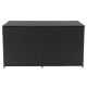 CorLiving Parksville 224-Gal Black Resin Rattan Wicker Deck Box