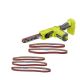RYOBI ONE+ 18V Cordless 1/2 in. x 18 in. Belt Sander (Tool Only) w/ 1/2 in x 18 in. Sanding Belts (3-Pack)