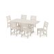 POLYWOOD Grant Park Sand 7-pc Plastic Side Chair Outdoor Dining Set