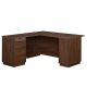 Palo Alto 59.134-in. L-Shaped Spiced Mahogany Commercial Computer Desk with File Storage