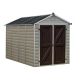 Palram SkyLight 6 ft. x 10 ft. Tan Storage Shed