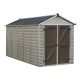 Palram SkyLight 6 ft. x 12 ft. Tan Storage Shed