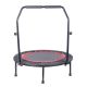 40 in. Mini Foldable Exercise Trampoline, Fitness Rebounder Trampoline w/ Safety Pad and Adjustable Handrail