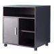 Basicwise Storage Printer Black Kitchen Storage Stand with Casters