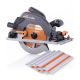 New Evolution Power Tools 15 Amp 7-1/4 in. Circular Track Saw Kit with Multi-Material Cutting Blade for Wood, Decking, Metal, Laminate, Plastic