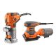 RIDGID 5.5 Amp Corded Fixed Base Trim Router w/ 2.4 Amp Corded 1/4 Sheet Sander