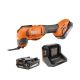 RIDGID 18V Cordless Oscillating Multi-Tool Kit with (2) 2.0 Ah Batteries and Charger