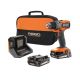 RIDGID 18V SubCompact Brushless Cordless 1/2 in. Drill/Driver Kit with (2) 2.0 Ah Batteries, Charger, and Tool Bag
