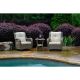 Tortuga Outdoor Rio Vista 3 pc Wicker Outdoor Bistro Set w/ Beige Cushions