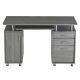 TECHNI MOBILI 48-in. Rectangular Gray 3 Drawer Computer Desk with Keyboard Tray