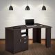 52 in. Rectangular Espresso 2 Drawer Computer Desk with File Storage
