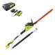 RYOBI 18 in. 40-Volt Lithium-Ion Cordless Pole Hedge Trimmer w/ 2.0 Ah Battery and Charger Included