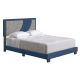 Rest Rite - Bellissa Blue and Gray Linen Full Upholstered Platform Bed Frame