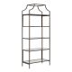 SAUDER 70.86inch Bronze Metal 5-Shelf Accent Bookcase