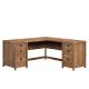 SAUDER Cannery Bridge 65.945 in. L-Shaped Sindoori Mango Computer Desk with File Storage