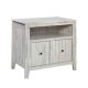 SAUDER Dakota Pass White Plank Decorative Lateral File Cabinet with Open Shelf