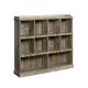 SAUDER Granite Trace 47-inch Rustic Cedar Engineered Wood 3-Shelf Cubby Bookcase