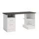 SAUDER Select 59.055-in. White 2-Drawer Gaming Desk with File Storage