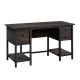SAUDER Steel River 54.016 in. Carbon Oak Double Pedestal Computer Desk