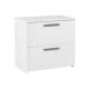 SAINT BIRCH 2-Drawer Miami 31 in. White Decorative Lateral File Cabinet