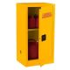 Edsal 44-inch H x 23-inch W x 18-inch D Steel Freestanding Flammable Liquid Safety Single-Door Storage Cabinet in Yellow