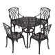 Nuu Garden Antique Bronze 5-pc Cast Aluminum Bistro Patio Conversation Set