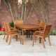 Amazonia Arizona Eucalyptus Wood 7-Piece Rectangular Patio Dining Set
