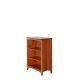 Camaflexi Shaker Style 36-inch Cherry Wood 3-shelf Standard Bookcase w/ Adjustable Shelves