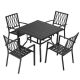 Nuu Garden 5-Piece Iron Dining Set