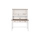 Home Decorators Collection 48 inch Rectangular White/Haze 5 Drawer Writing Desk w/ Solid Wood Material
