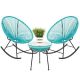 Light Blue 3 pc. Plastic Outdoor Bistro Set - SKY5731