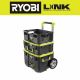 RYOBI LINK Rolling Tool Box w/ LINK Medium Tool Box and LINK Tool Crate