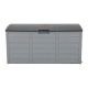 VEVOR 75 Gal. Outdoor Garden Gray Plastic Storage Box Deck Box