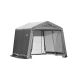 ShelterLogic 10-ft W x 8-ft D x 8-ft H Steel and Polyethylene Garage without Floor in Grey w/ Patented Stabilizers
