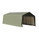 ShelterLogic 12 ft. W x 20 ft. D x 8 ft. H Peak-Style Garage Storage Shelter in Green w/ Corrosion-Resistant, All-Steel Frame